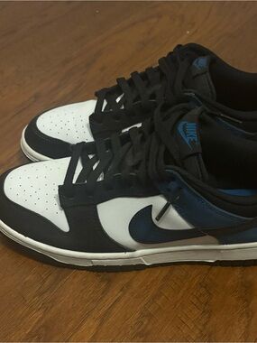 Nike Men’s Dunk Low — White, Black & Navy Blue